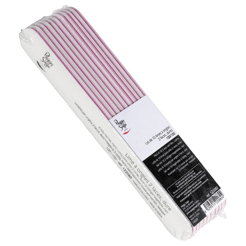 Peggy Sage Λίμα Νυχιών Λευκή 100/100 - 10τμχ