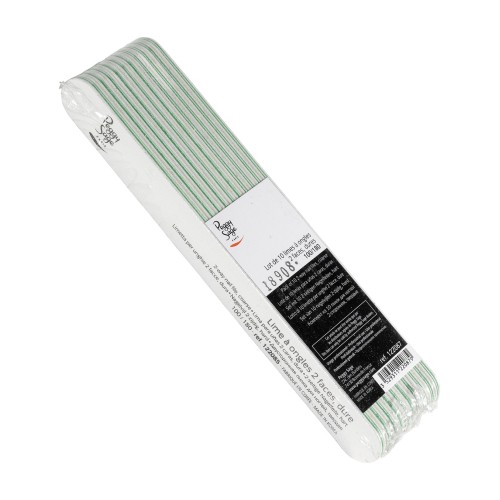 Peggy Sage Λίμα Νυχιών Λευκή 100/180 - 10τμχ