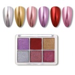 Σκόνη Νυχιών mirror σε Υφή pigment 6 Αποχρώσεων 