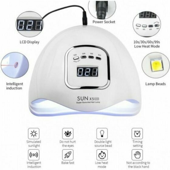 SUN X5 MAX Επαγγελματικό Φουρνάκι Νυχιών UV LED 120W