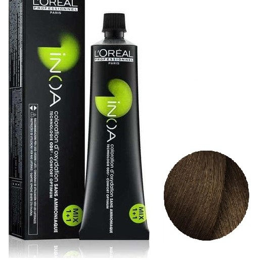 Βαφή Μαλλιών L΄Oreal Inoa 6.3 Σκούρο Ξανθό Ντορέ - 60ml