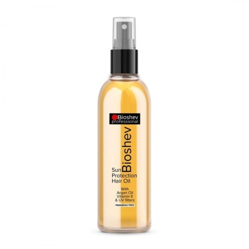 Λάδι Ηλιοπροστασίας Bioshev Professional Sun Protection Hair Oil With Argan Oil, Vitamine E & Uv Filters 150ml
