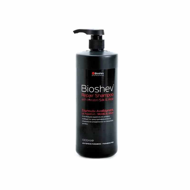 Bioshev Repair Shampoo Keratin Silk And Aloe 1000ml