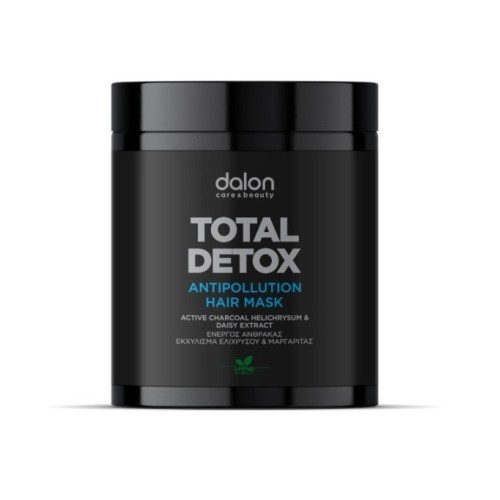 Μάσκα Μαλλιών Dalon Detox με Ενεργό Άνθρακα Εκχύλισμα Ελίχρυσου & Μαργαρίτας 1000ml