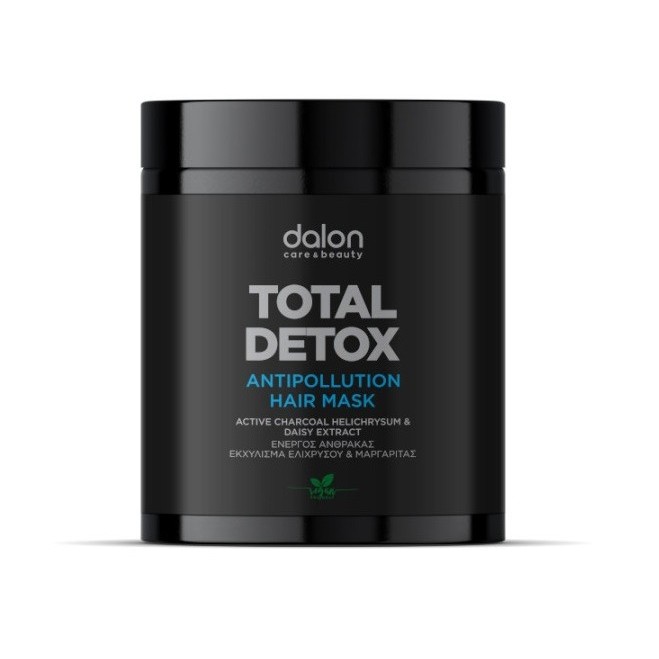 Μάσκα Μαλλιών Dalon Detox με Ενεργό Άνθρακα Εκχύλισμα Ελίχρυσου & Μαργαρίτας 1000ml