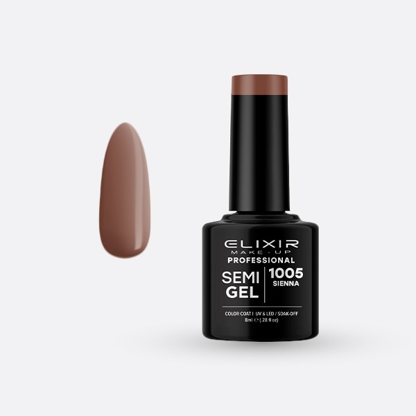 Elixir Make Up Semigel Color Coat Soak Off 1005 Sienna 8ml