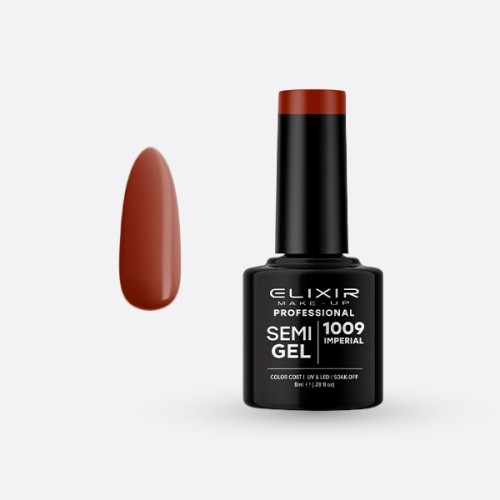 Elixir Make Up Semigel Color Coat Soak Off 1009 Imperial 8ml