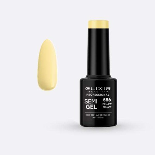 Elixir Make Up Semigel Color Coat Soak Off 556 Mellow Yellow 5ml