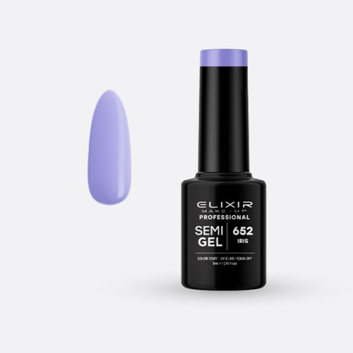 Elixir Make Up Semigel Color Coat Soak Off 652 Iris 5ml