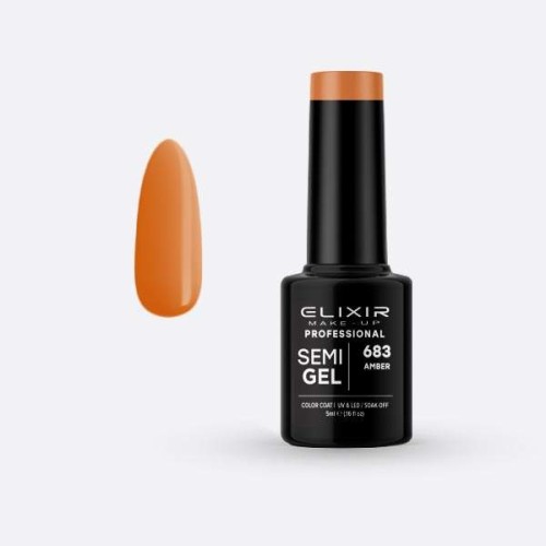 Elixir Make Up Semigel Color Coat Soak Off 683 Amber 5ml