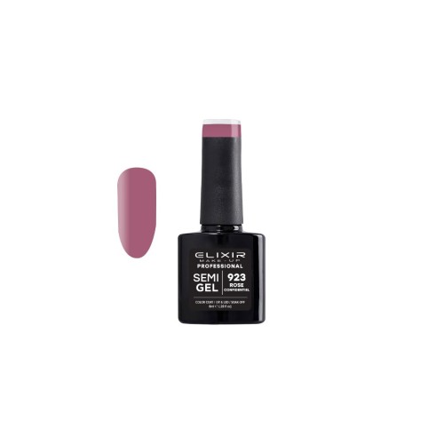 Elixir Make Up Semigel Color Coat Soak Off 923 Rose Confidentiel 8ml