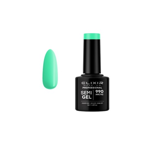 Elixir Make Up Semigel Color Coat Soak Off 990 Arctic 8ml