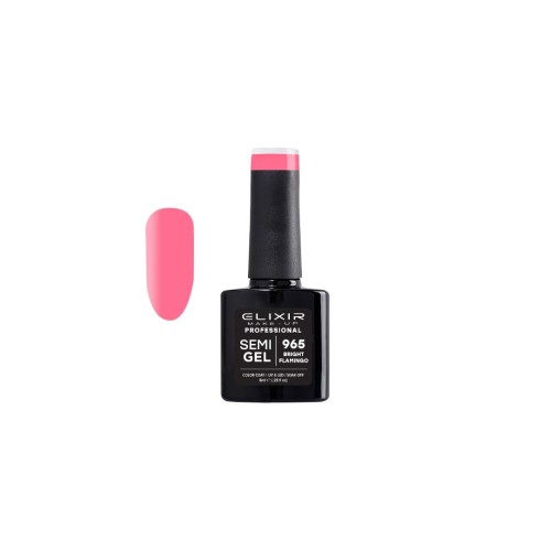 Elixir Make Up Semigel Color Coat Soak Off 965 Flamingo 8ml
