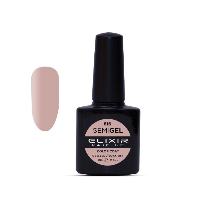 Elixir Make Up Semigel Color Coat Soak Off 816 Oyster 8ml
