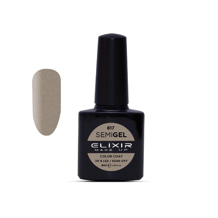 Elixir Make Up Semigel Color Coat Soak Off 817 Pearl Ecru 8ml