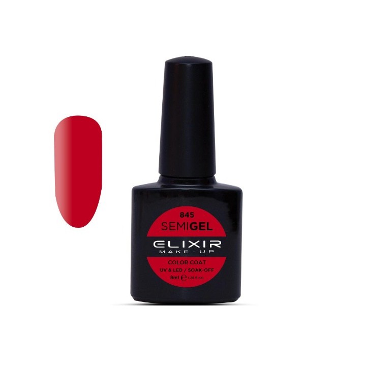 Elixir Make Up Semigel Color Coat Soak Off 845 Carmelian 8ml