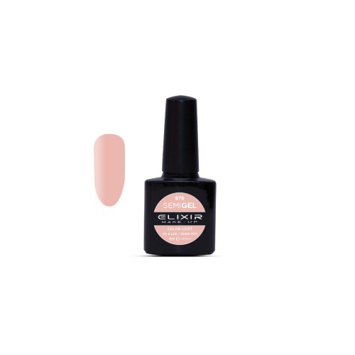 Elixir Make Up Semigel Color Coat Soak Off 876 Pale Pink 8ml