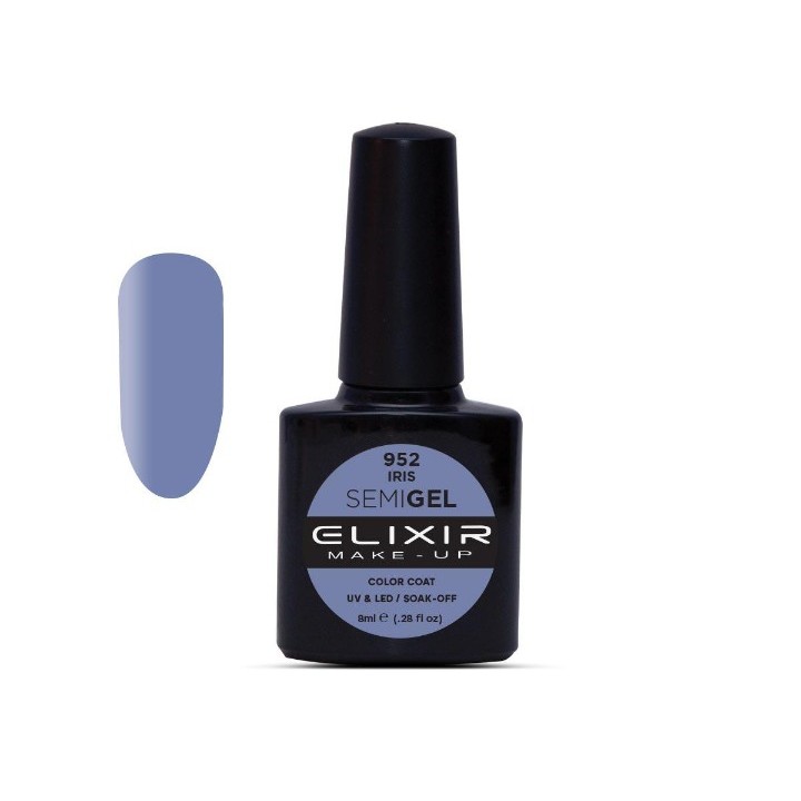 Elixir Make Up Semigel Color Coat Soak Off 952 Iris 8ml