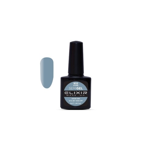 Elixir Make Up Semigel Color Coat Soak Off 932 Stone 8ml