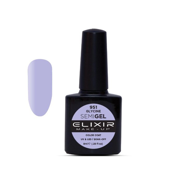 Elixir Make Up Semigel Color Coat Soak Off 951 Glycine 8ml