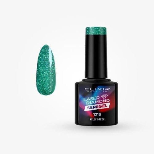 Elixir Laser Diamond Semigel 8ml 1210 - Kelly Green