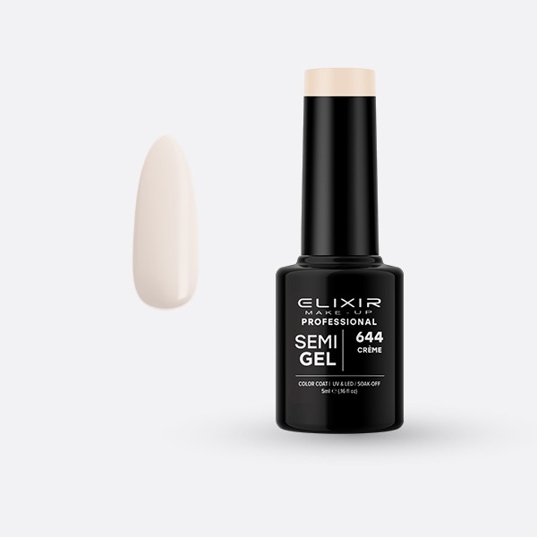 Elixir Make Up Semigel Color Coat Soak Off 644 Crème 5ml