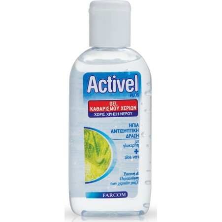 Activel Gel Αντισηπτικό Καθαρισμού Χεριών Διάφανο Farcom 80ml