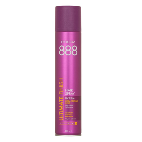 Farcom Hairspray Styling 888 Extra Strong Hold 400ml