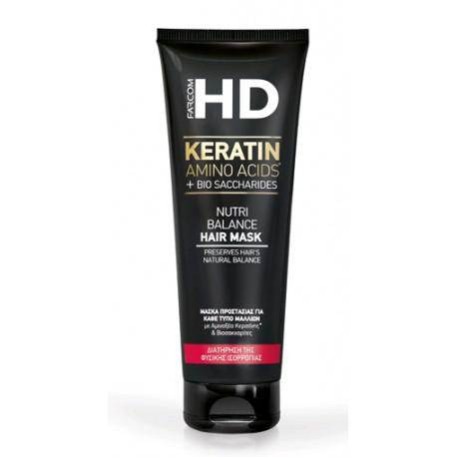 Farcom HD Keratin  Nutri Balance Μάσκα για Όλους τους Τύπους Μαλλιών 250ml