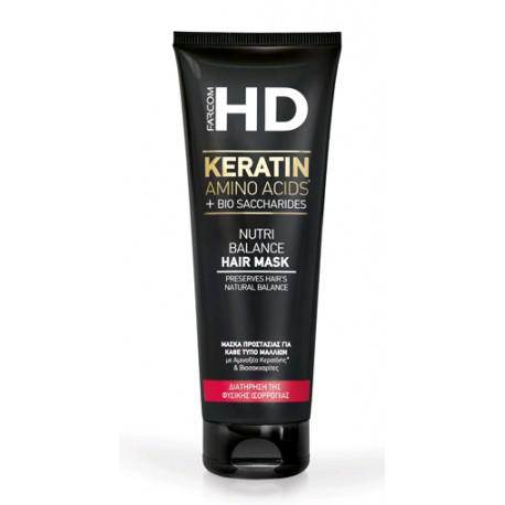 Farcom HD Keratin  Nutri Balance Μάσκα για Όλους τους Τύπους Μαλλιών 250ml