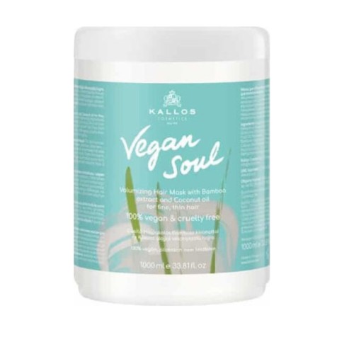 Kallos Cosmetics Vegan Soul Volumizing Hair Mask 1000ml