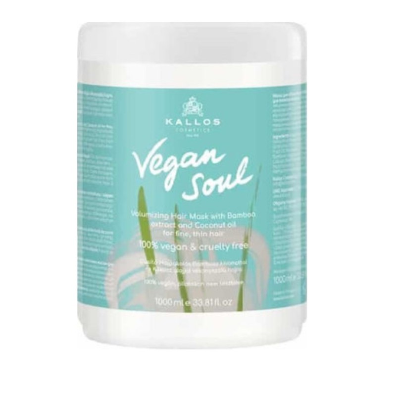 Kallos Cosmetics Vegan Soul Volumizing Hair Mask 1000ml