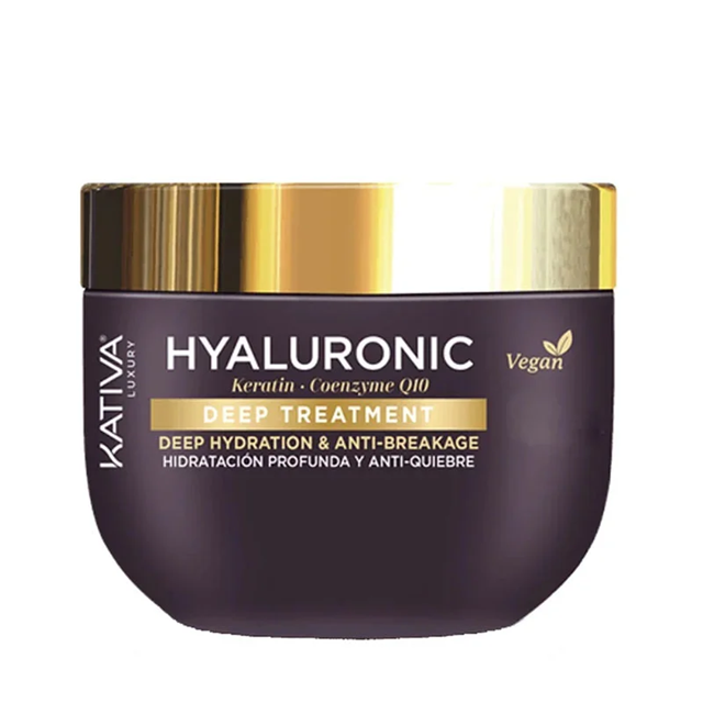 Kativa Luxury Hyaluronic Keratin Coenzyme Q10 Deep Treatment 300ml – Μάσκα Αναδόμησης - Θρέψης Για Όλους Τους Τύπους Μαλλιών