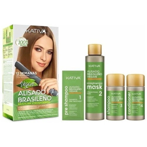 Kativa Vegan Alisado Brasileno Kit ( Ολοκληρωμένο Πακέτο Θεραπείας Κερατίνης)