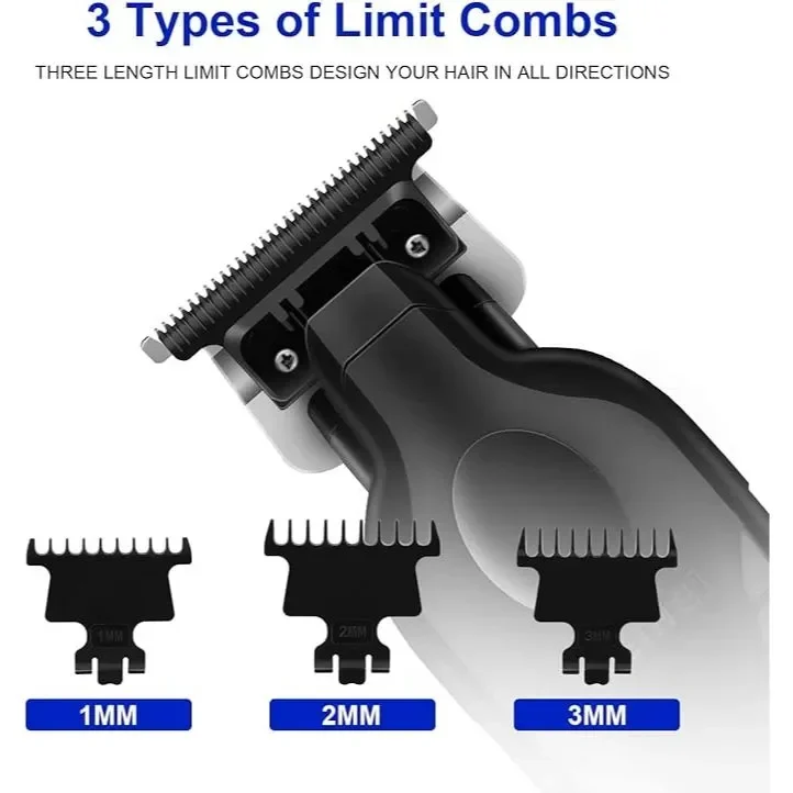 Επαγγελματική Kουρευτική Mηχανή USB Επαναφορτιζόμενη Kemei KM-2299