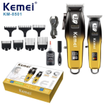Kemei Επαγγελματικό Σετ Επαναφορτιζόμενης Κουρευτικής Μηχανής KM-8501
