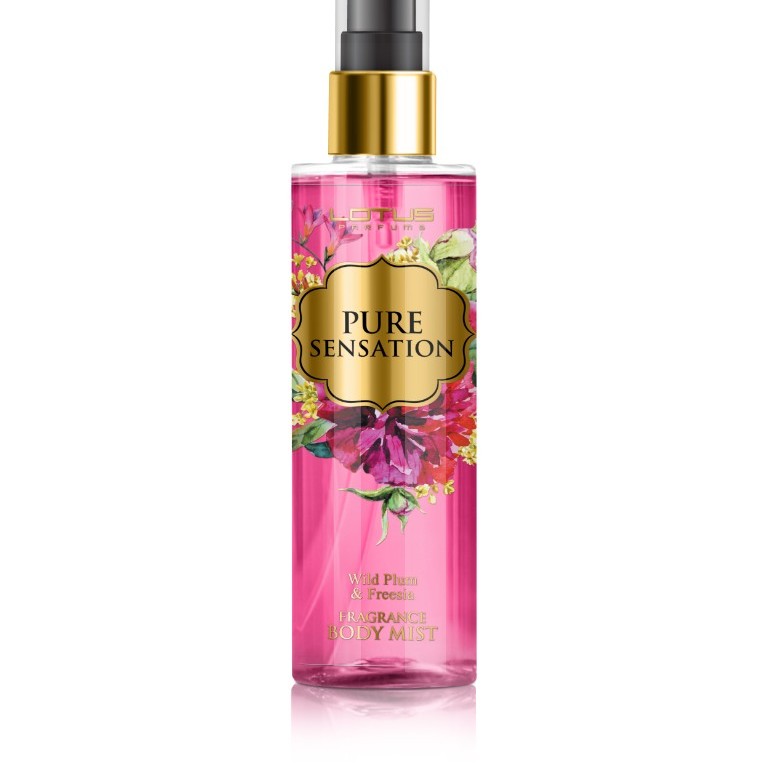 Body Mist Lotus Pure Sensation Άγριο Δαμάσκηνο and Freesia 210ml