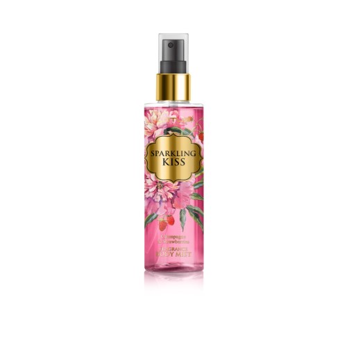 Body Mist Lotus Sunny Passion Sparkling Kiss Champagne and Strawberries 210ml 