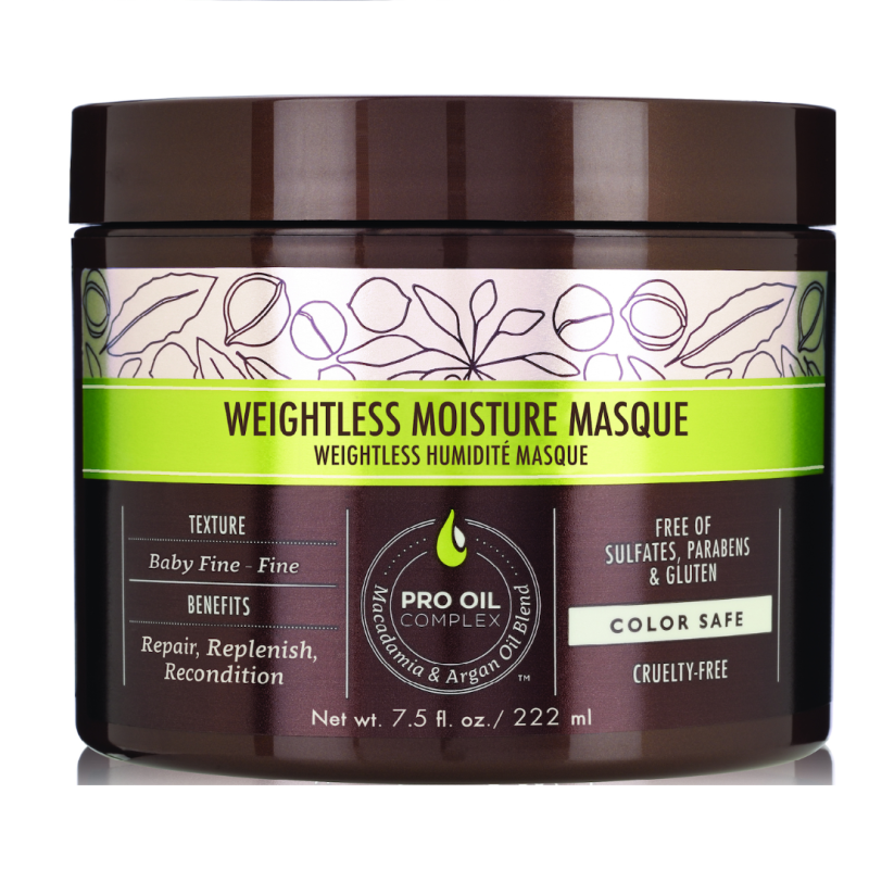 Macadamia Professional Vegan Weightless Repair Masque 222ml - Εντατική Μάσκα Αναδόμησης για Λεπτά Μαλλιά