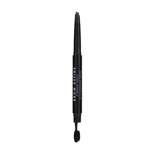 MUA Brow Define Eyebrow Pencil With Blending Brush Dark Brown 1.5gr