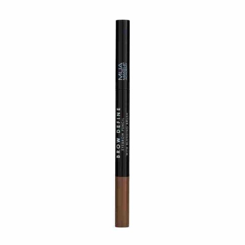 MUA Brow Define Eyebrow Pencil With Blending Brush Mid Brown 1.5gr