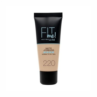 Maybelline New York Fit Me Matte & Poreless Foundation 220 Natural Beige 30ml