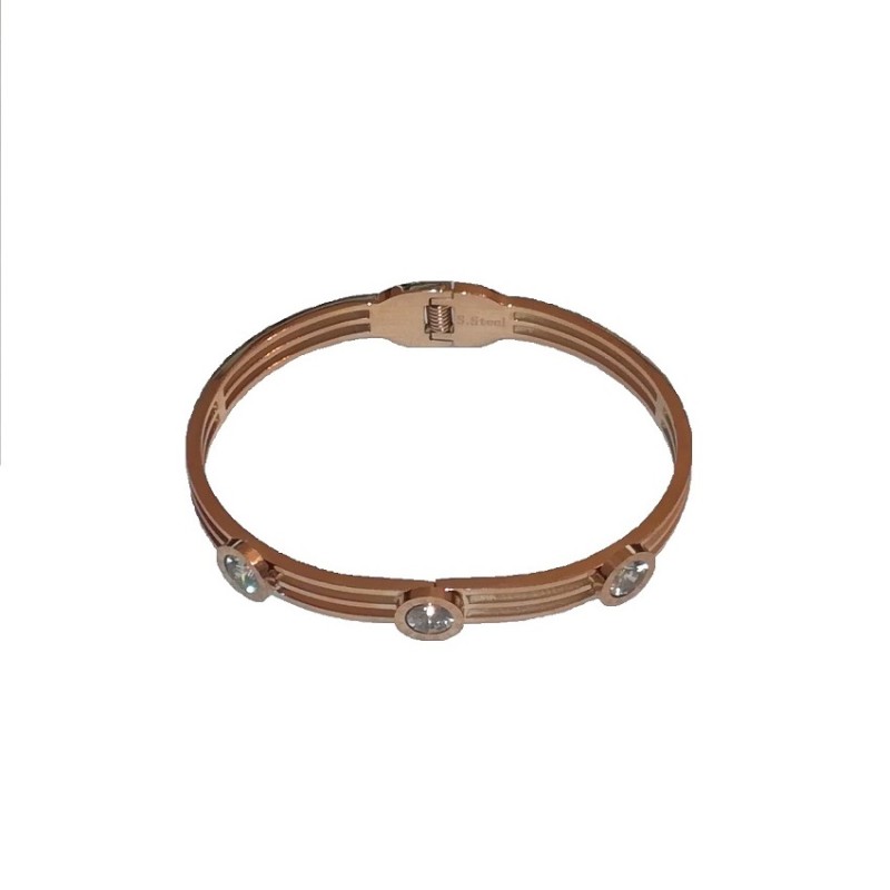 ΒΡΑΧΙΟΛΙ ΑΤΣΑΛΙΝΟ ΧΕΙΡΟΠΕΔΑ ΜΕ ΛΕΥΚΑ ΖΙΡΓΚΟΝ ΡΟΖ ΕΠΙΧΡΥΣΩΜΕΝΟ