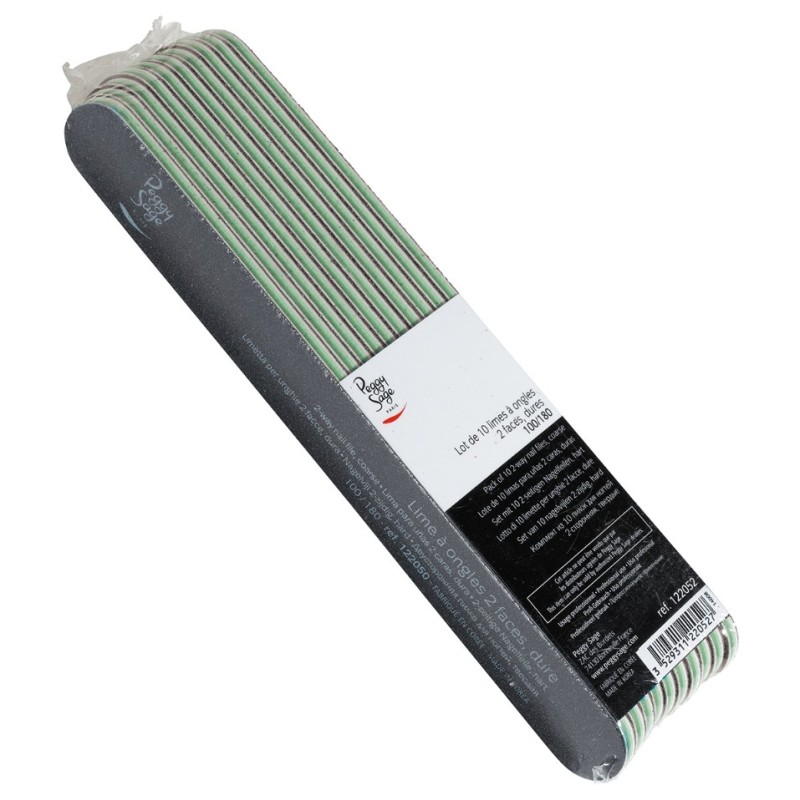 Peggy Sage Λίμα Νυχιών Μαύρη 100/180 - 10τμχ