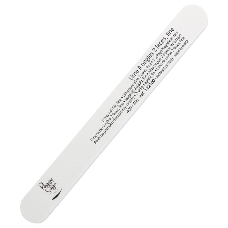 Peggy Sage Λίμα Νυχιών Λευκή 400/400 - 1τμχ