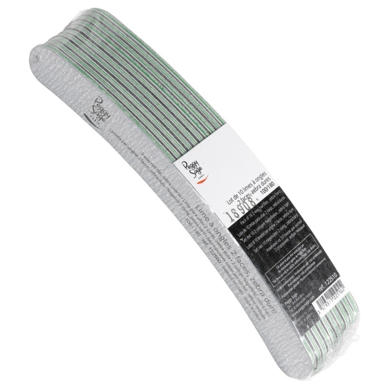 Peggy Sage Λίμα Νυχιών Μπανάνα Zebra 100/180 - 10τμχ