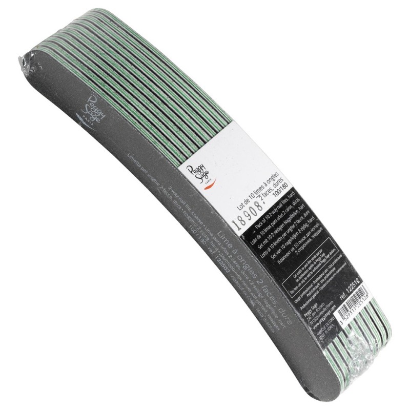 Peggy Sage Λίμα Νυχιών Μπανάνα Μαύρη 100/180 - 10τμχ