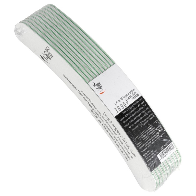 Peggy Sage Λίμα Νυχιών Μπανάνα Άσπρη 100/180 - 10τμχ