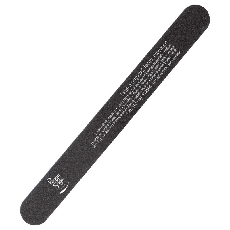 Peggy Sage Λίμα Νυχιών Μαύρη 180/180 - 1τμχ