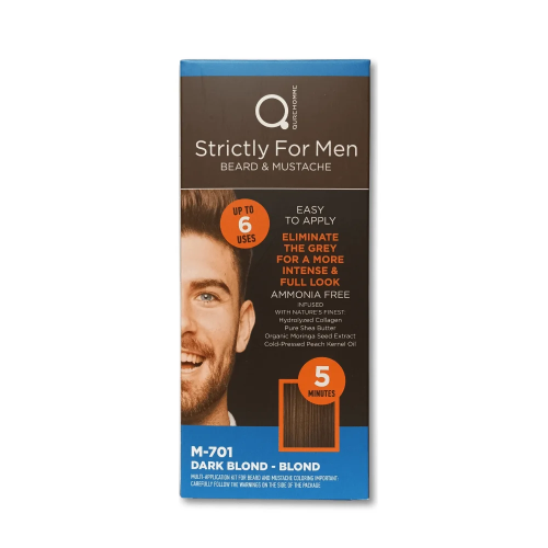 Qure Strictly For Men Ανδρική Βαφή για Γενειάδα και Μουστάκι Σκούρο Ξανθό/Ξανθό